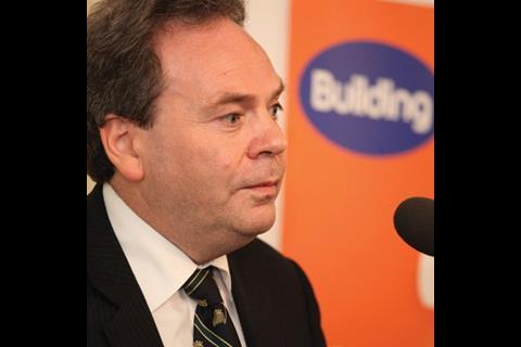 New construction minister Ian Lucas addresses the guests